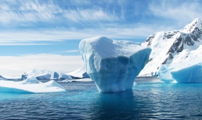 айсберг льдина снег гора