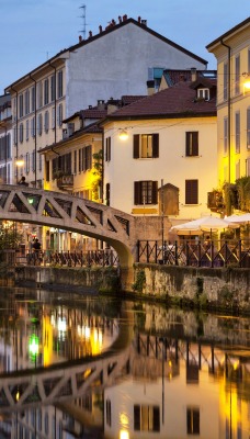 Мост архитектура Милан город страны река