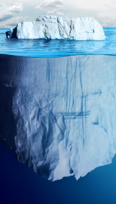 природа айсберг море горизонт nature iceberg sea horizon
