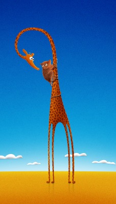 жираф рисунок
