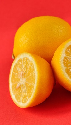 лимон красный фон дольки цитрус