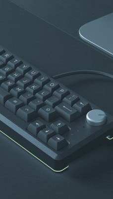 клавиатура на столе минимализм