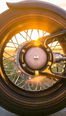 мотоцикл колесо закат гравий трава