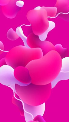 абстракция пузыри розовый