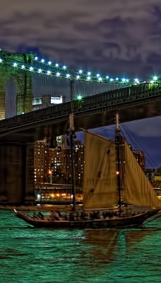 Бруклин Америка фонари корабль