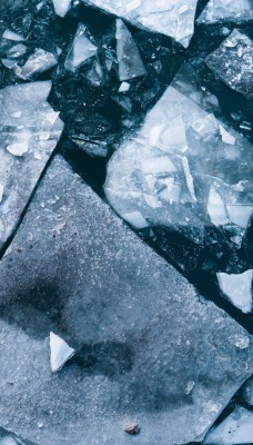 лед льдины море вода