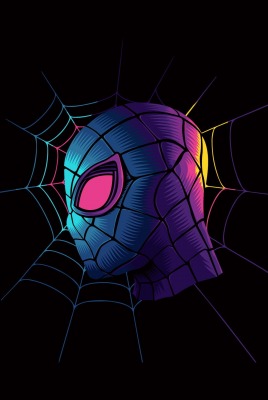 человек-паук паутина голова маска