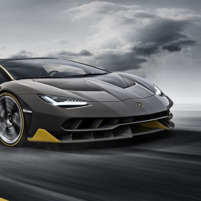 Lamborghini Centenario дорога скорость хмурость