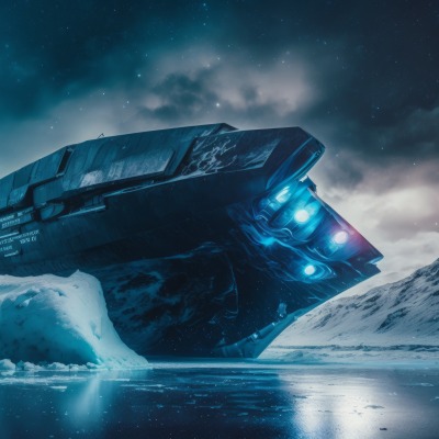лед север космический корабль