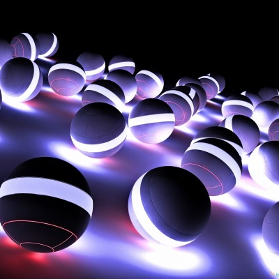 Светящиеся 3d шары