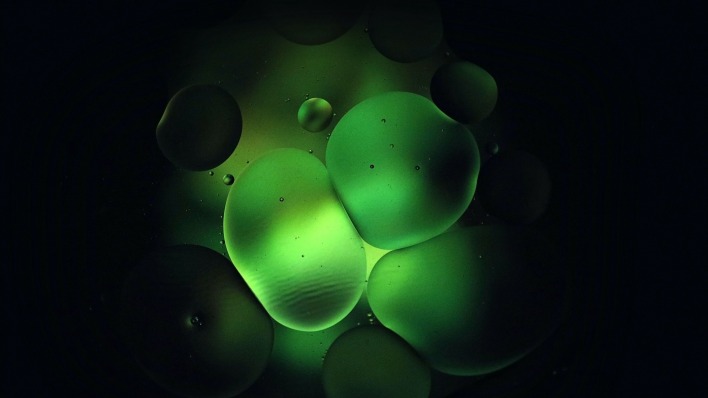 пузыри зеленый графика свечение