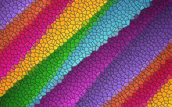 мозайка радуга арт