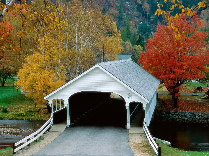 Stark Village in Autumn, New Hampshire