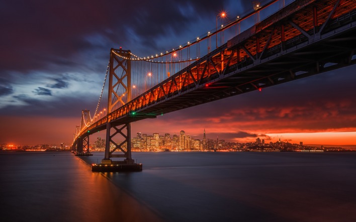 город страны мост архитектура море Сан США Франциско