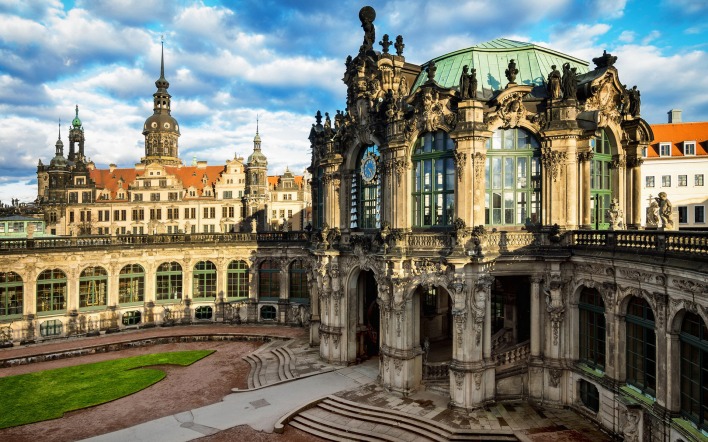 Дрезден германия замок