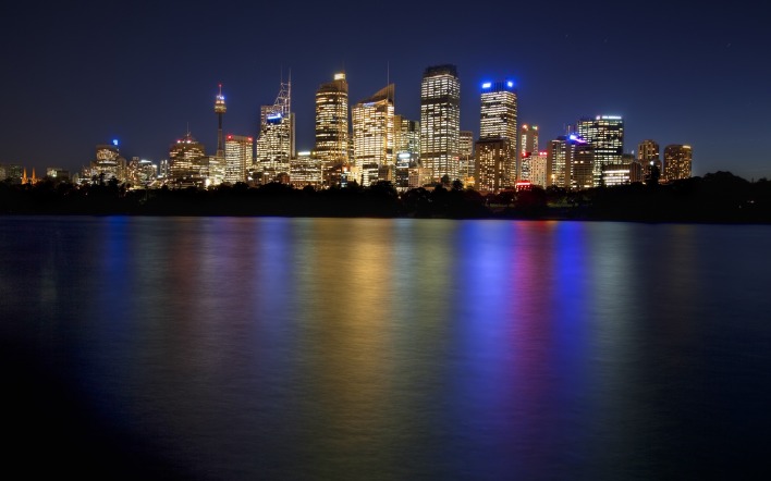 Сидней Австралия архитектура страны море ночь
