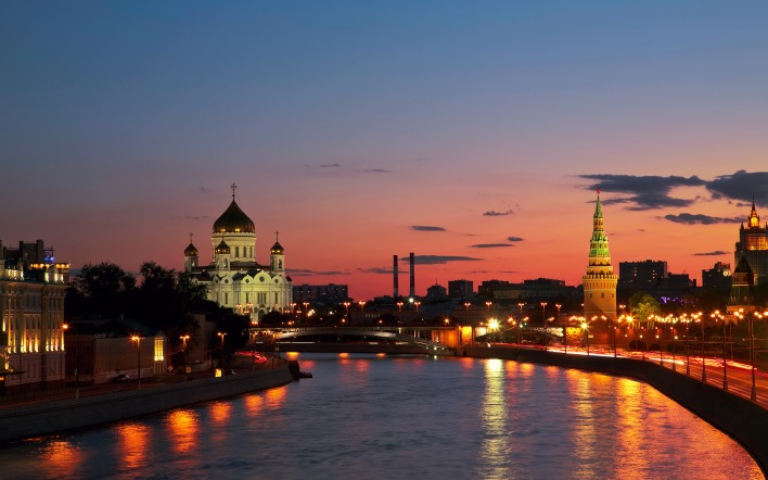 Москва Россия архтектура река церковь