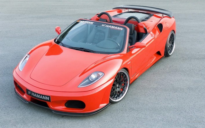 красный спортивный автомобиль Ferrari F430 red sports car
