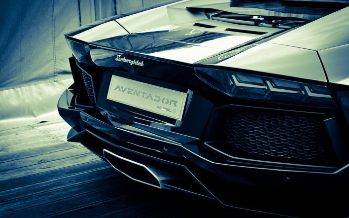 Lamborghini aventador black