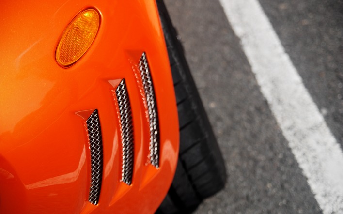 оранжевый автомобиль orange car