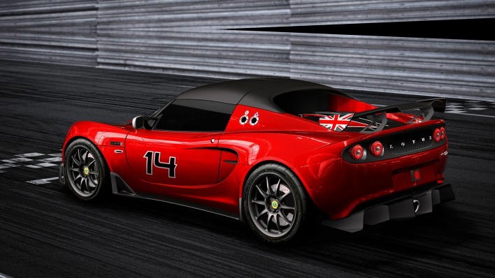 красная спортивный автомобиль lotus elise s cup r