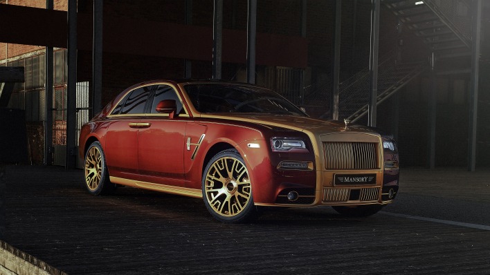 Rolls-Royce красно-золотой