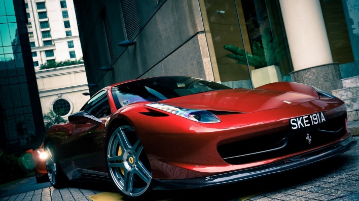 Ferrari суперкар здание