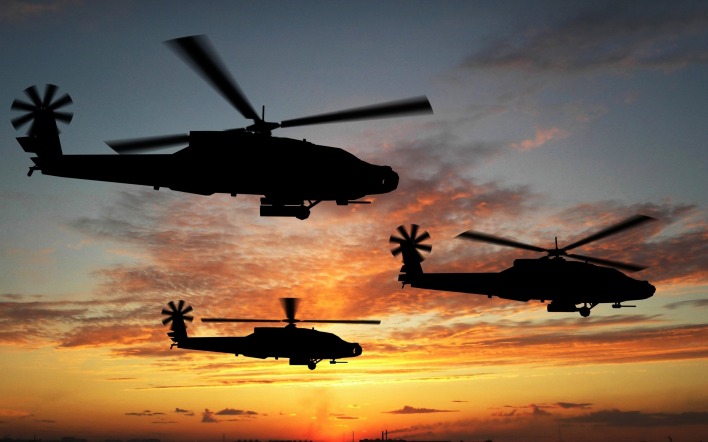 небо авиация вертолеты Boeing AH-64 Apache