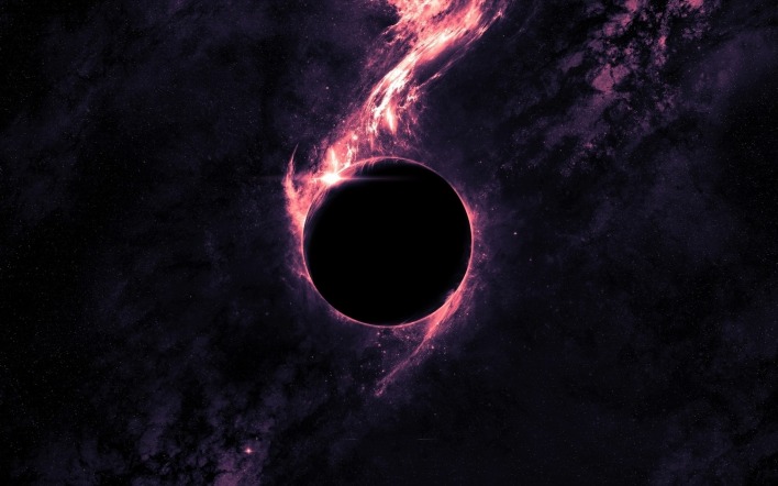 черная дыра поглощение темнота космос