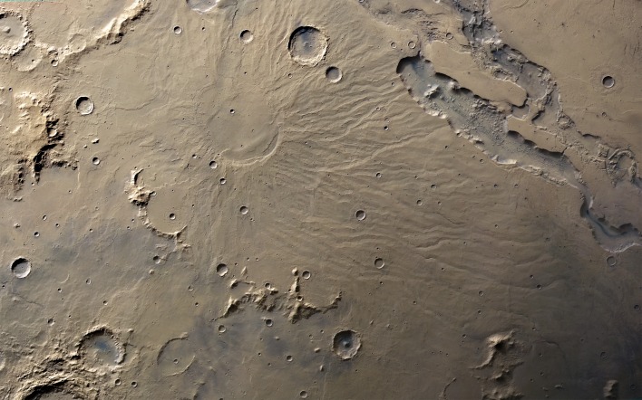 космос кратеры планета поверхность