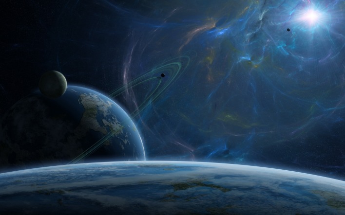 планета кольца туманность космос атмосфера