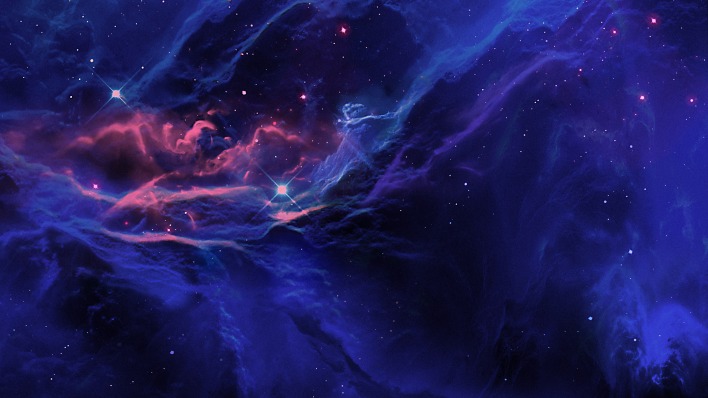 туманность звезды космос фиолетовый