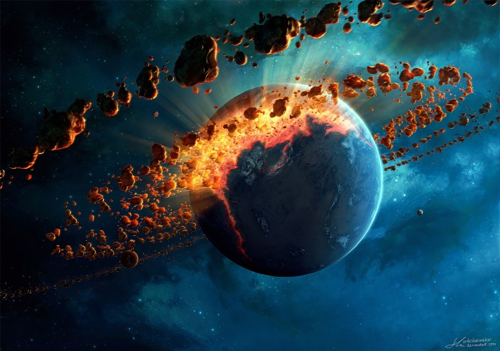 планета осколки взрыв