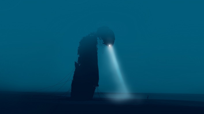 пришелец туман робот фонарь