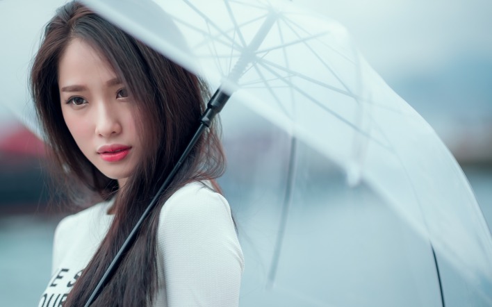 девушка азия зонтик япония