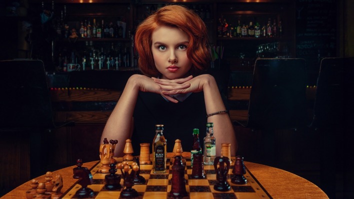 девушка шахматы игра