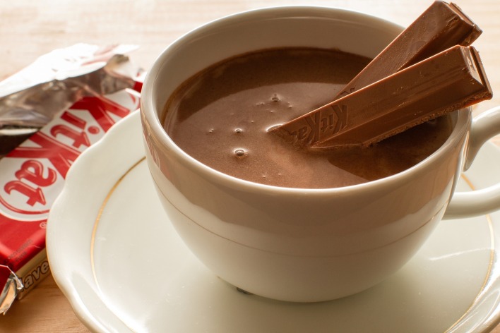 Горячий шоколад из KitKat