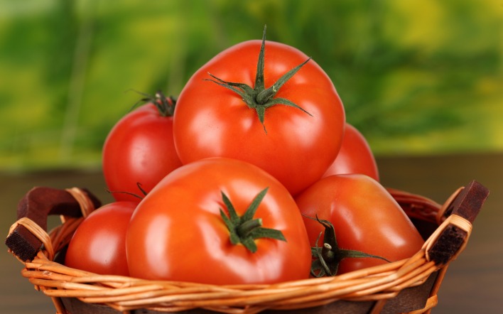 еда помидоры корзина томаты