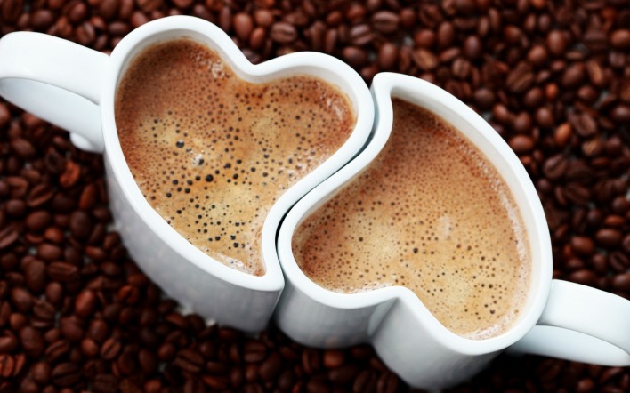 кофе любовь зерна