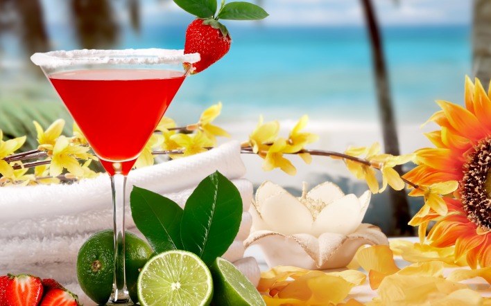 коктейль пляж море