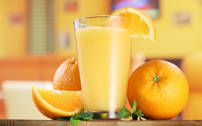 апельсиновый сок стакан фрукты
