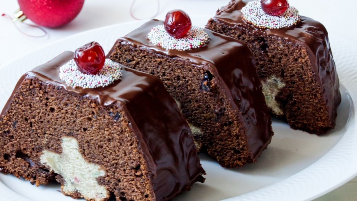 шоколадное пирожное десерт кусочек