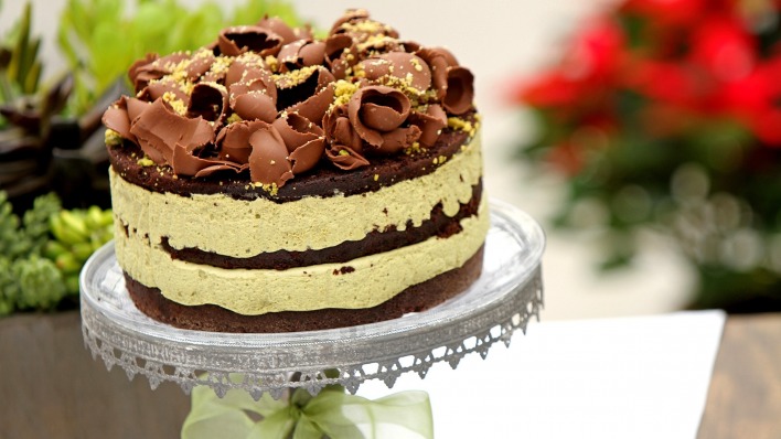 торт шоколад десерт поднос