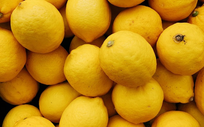 лимоны цитрус желтый