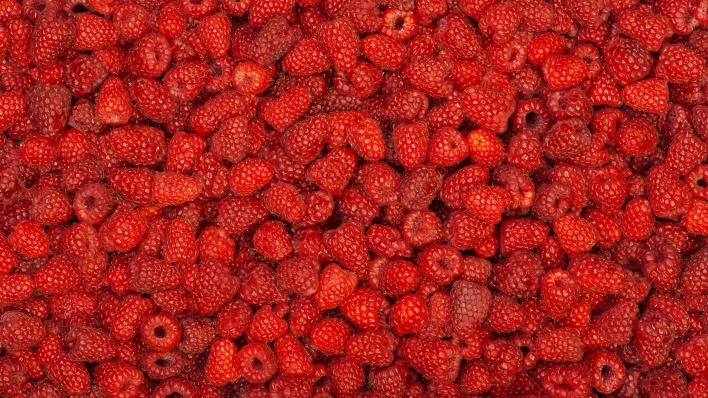 малина ягоды красные спелая