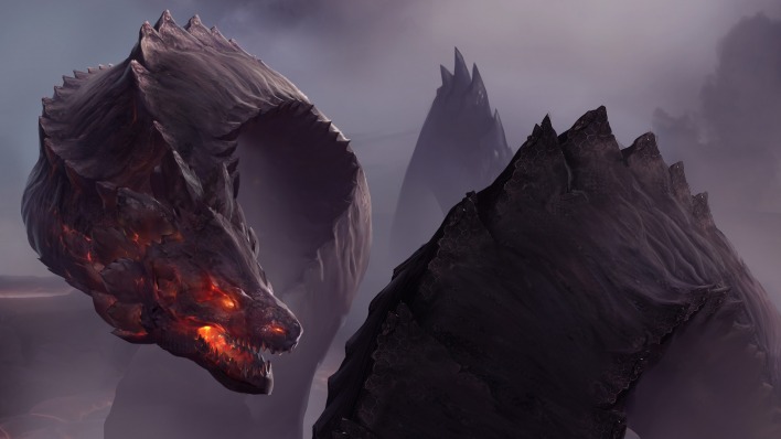 дракон пламя огонь