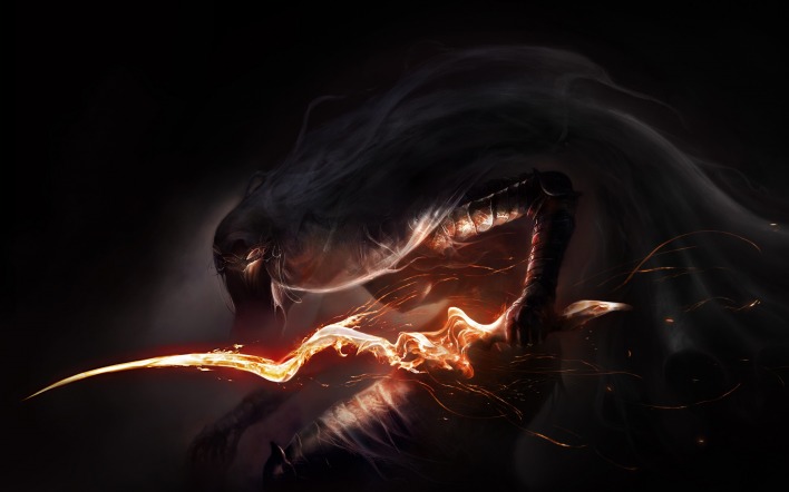 дракон чудовище пасть огонь