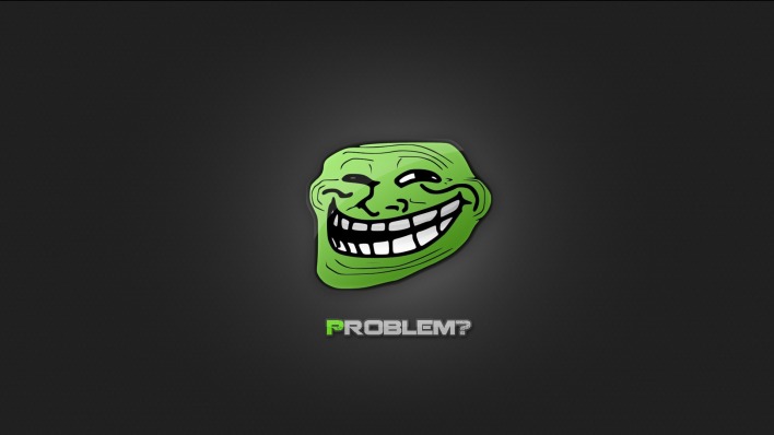 Problem trollface зеленый