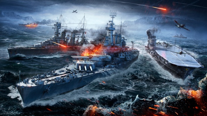 World of Warships компьютерная игра корабли море бой