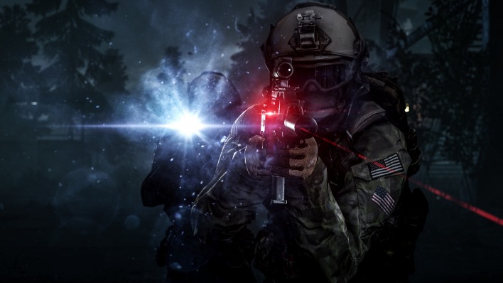 солдат прицел лазер фонарь